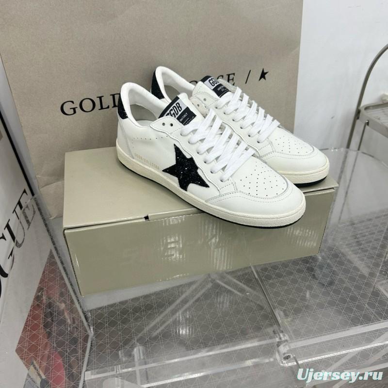 2024 Unisex GGDB White Black Leather Low Top Sneakers MJ00260
