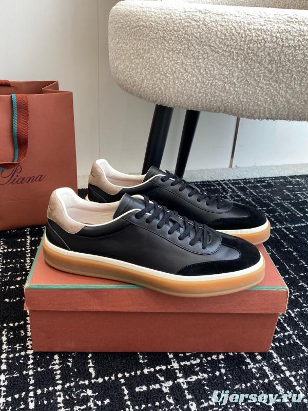 2024 Men Le Parmentier black suede leather casual sneakers MJ00320