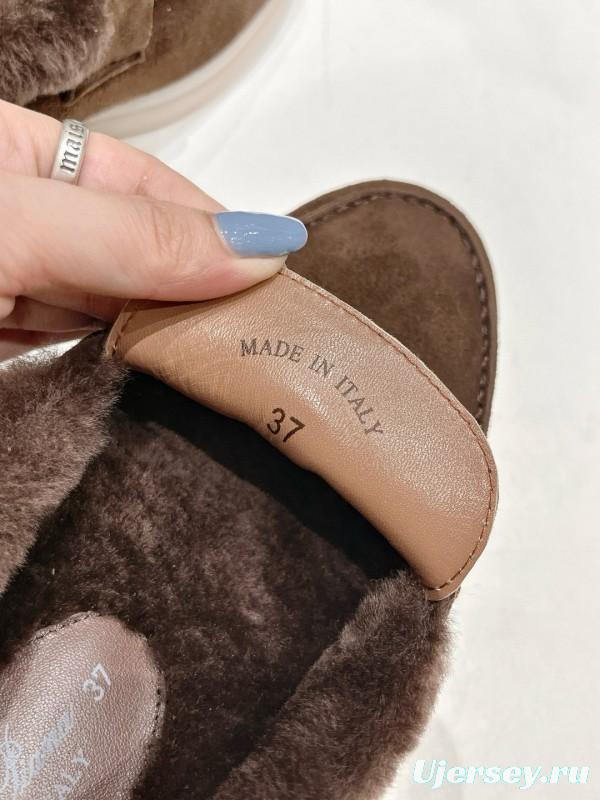 2024 Women LP Brown Suede Loafer MJ00300