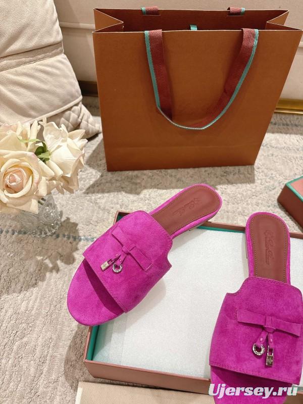 2025 Slippers Le Parmentier Pink Suede Slippers
