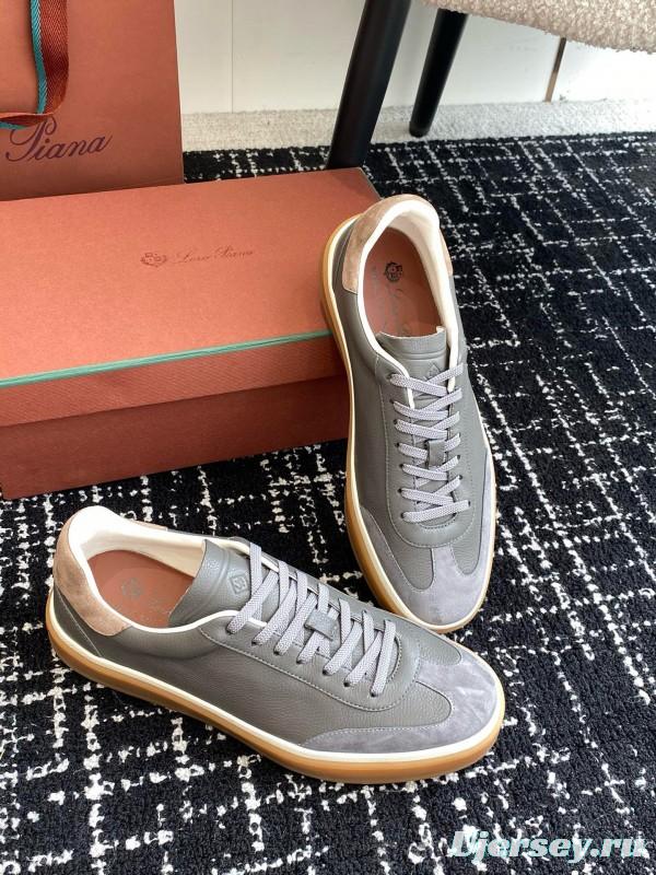 2024 Unisex LP Grey Suede Leather Plimsolls MJ00320
