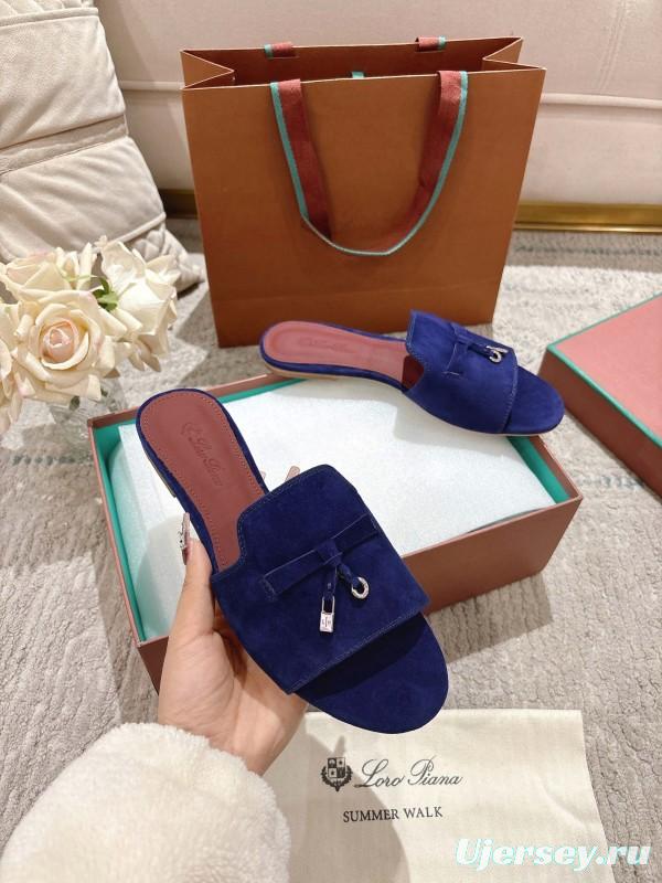 2025 Slippers LP Blue Suede Slide LY00000