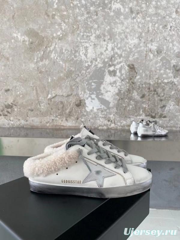 2024 Slippers GGDB White Shearling Slippers MJ00280