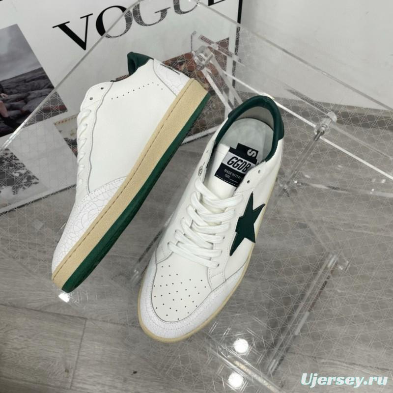 2024 Unisex GGDB White Green Leather Sneakers MJ00260
