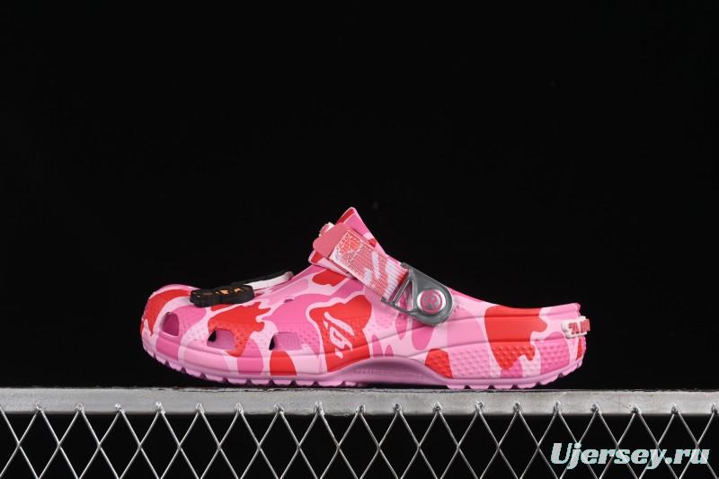 Bape x Crocs Classic Clog Camo Print Comfortable Versatile Clogs - B.D4