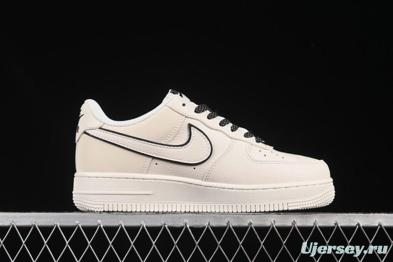 Nike Air Force 1 '07 Low Just Do It Gray Blue Denim Casual Sneakers - CS5288-012