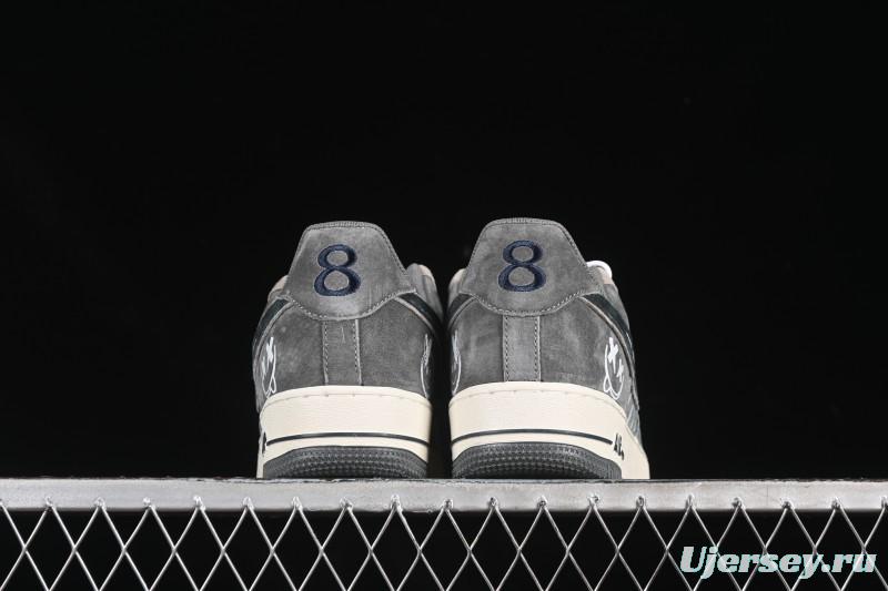 Nike Air Force 1'07 Low Grey Faced Prince Casual Sneakers - YD2452-808