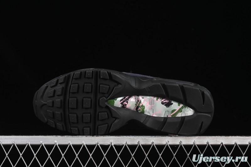 Nike Air Max 95 Retro Cushioned Running Shoes with Air-Sole Unit - FB2709-001