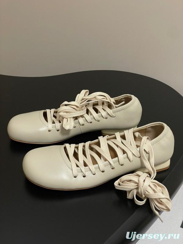 Lemaire 2025 SS Early Spring Collection Tie-Detail Ballet Flats Derby Shoes Flat and Heel Styles - KFY00310