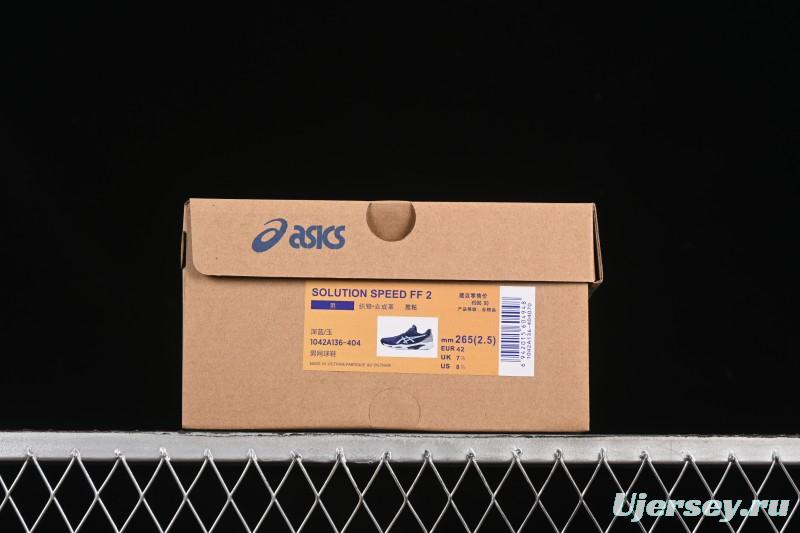 Asics Solution Speed FF 2 Retro Breathable Cushioned Casual Running Shoes - 1042A136-404