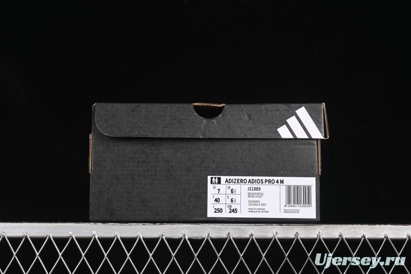 Adidas Adizero Adios 4 Men's Running Shoes Lightweight Breathable Low-Top - JS1889