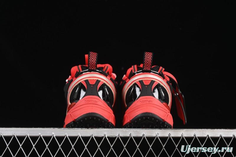 Off-White Be Right Low-Top Lifestyle Casual Shoes in Black Red