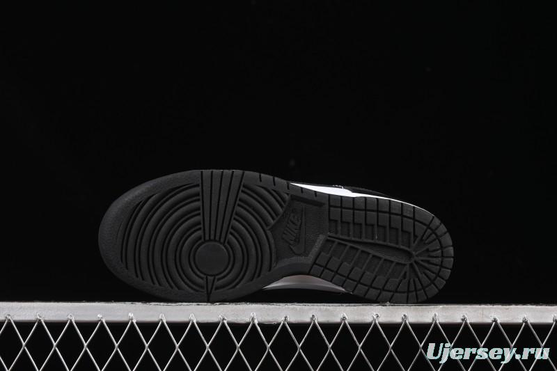 Nike SB Dunk Low Classic Black White Low-Top Casual Skate Shoes - HF5441-100