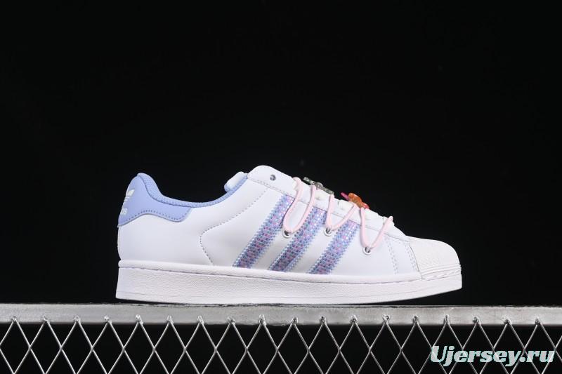 Adidas Superstar II Casual Sneakers with Shell Toe Design - JR1332