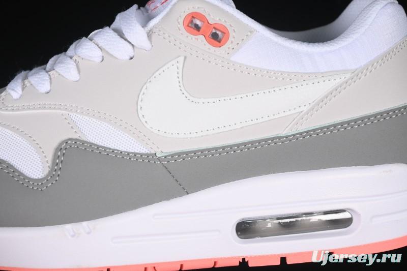 Nike Air Max 1 Retro Running Shoes with Half-Sole Air Cushion - 599820-100