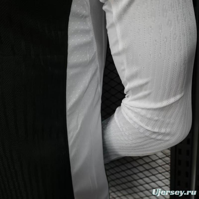 Player Version 25/26 Corinthians Home White Long Sleeve Jersey