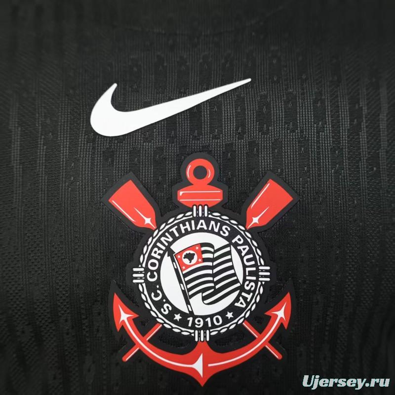 Player Version 25/26 Corinthians Home White Long Sleeve Jersey