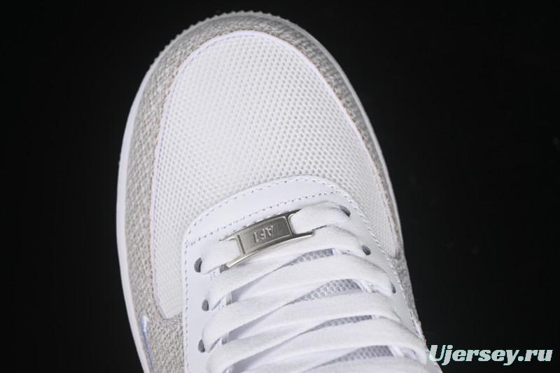 Nike Air Force 1'07 Low Denim Small Swoosh Casual Sneakers - ZH0316-092