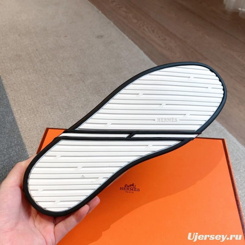 2025 Unisex H Beige White Suede Sneakers AS00380