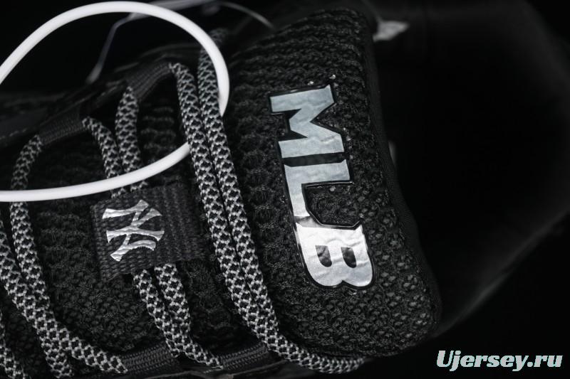 New York Yankees MLB Dome Runner Thick Sole Hollow Out Height Increasing Casual Running Shoes - 3ARND015N50BKS