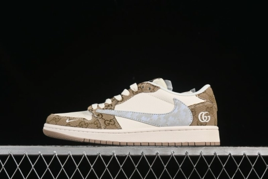 Nike Travis Scott x Fragment Design x Air Jordan 1 Low OG SP AJ1 Low Top Casual Sneakers - XS7089-603