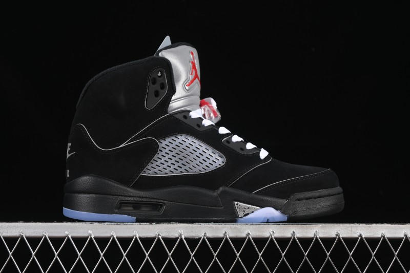Nike Air Jordan 5 Black Metallic Reimagined Basketball Shoes HF3975-001