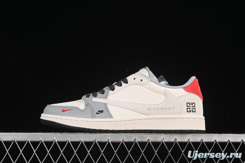 Nike Travis Scott x Fragment Design x Air Jordan 1 Low OG SP AJ1 Low-Top Casual Sneakers - XS7089-599