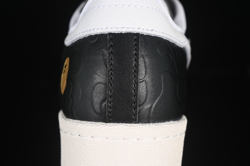 Adidas Bape Superstar Casual Sneakers with Shell Toe Design - JQ3666