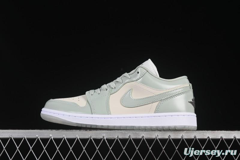 Nike Air Jordan 1 Low AJ1 Amber Green Low Top Casual Skate Shoes HF4078-100