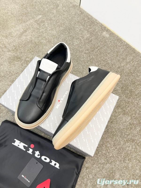 Kiton Men's Four Seasons Classic Casual Slip-On Loafer - AS00320