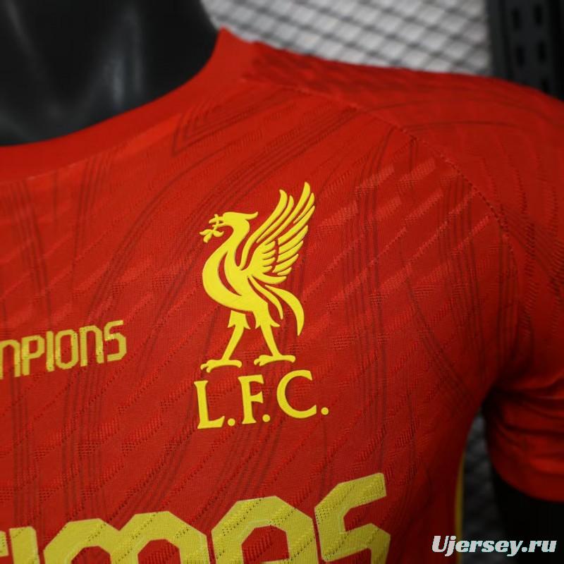 Player Version 25/26 Liverpool 20times Champions Jersey