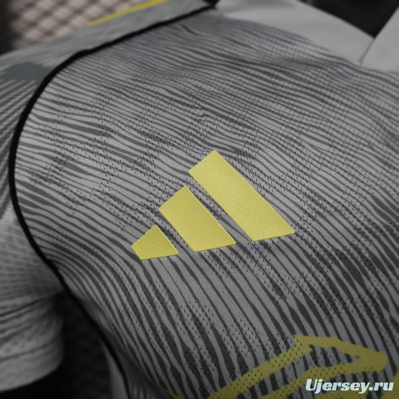 Player Version 25/26 Club America Grey with Diagonal Stripe Pattern Jersey