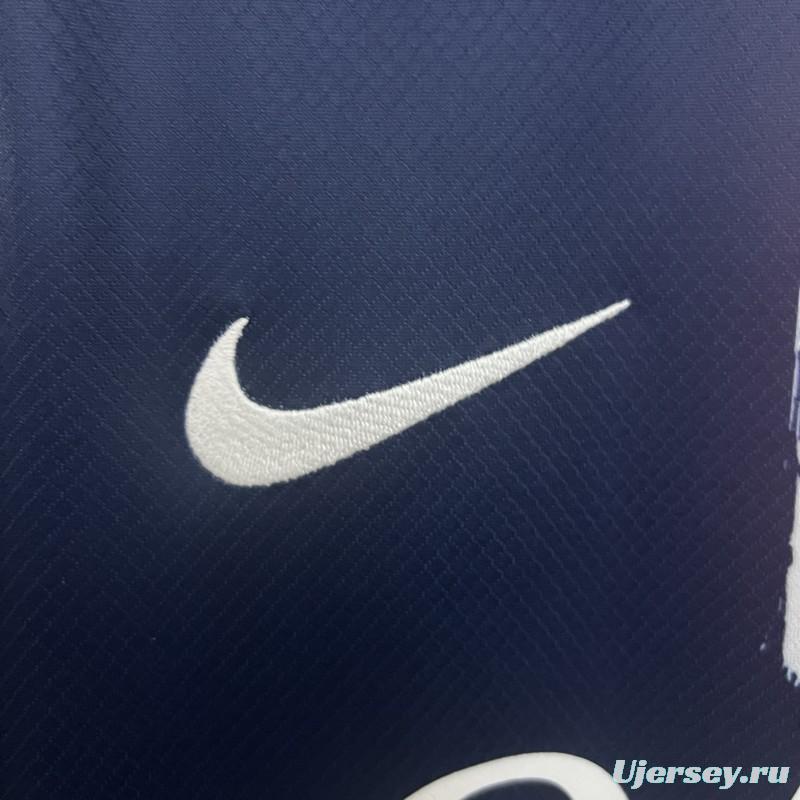 1 Star 24/25 PSG Home Jersey With 25 Champions Printing