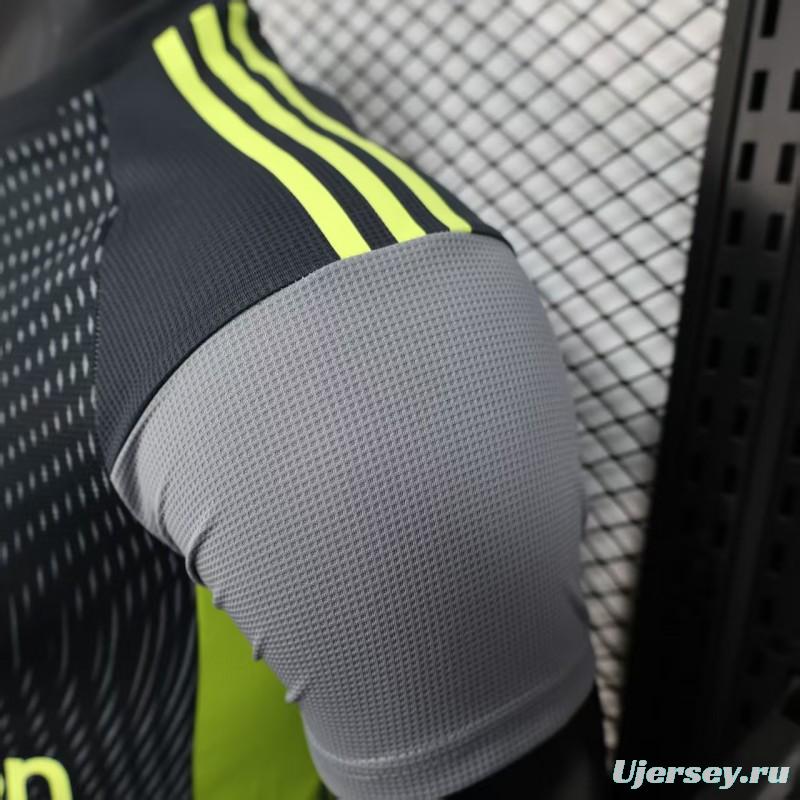 Player Version 25/26 Manchester United Grey with Gradient Wave Pattern Jersey