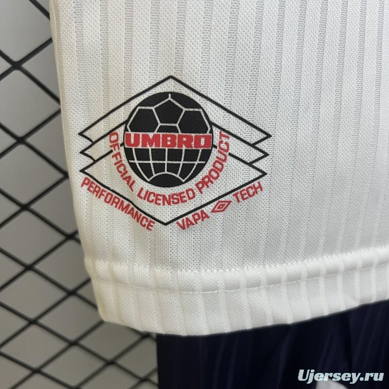 1998 Kids England Home Size 16-28 Jersey