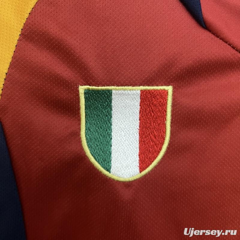 Retro 01/02 Kids Roma Home Size 16-28 Jersey