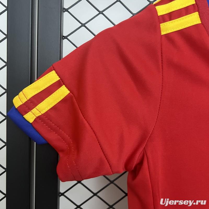 Retro 2010 Kids Spain Home Size 16-28 Jersey