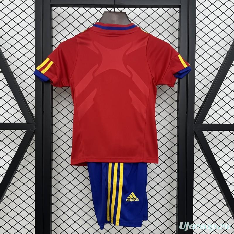 Retro 2010 Kids Spain Home Size 16-28 Jersey