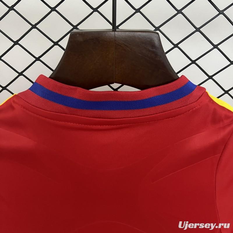 Retro 2010 Kids Spain Home Size 16-28 Jersey