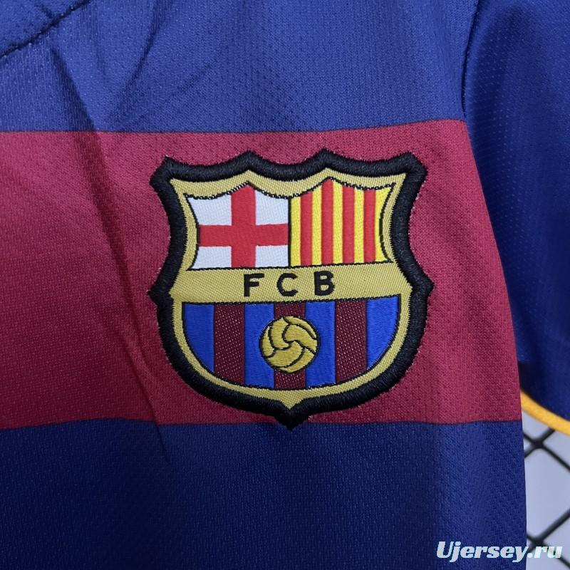 15/16 Kids Barcelona Home Size 16-28 Jersey