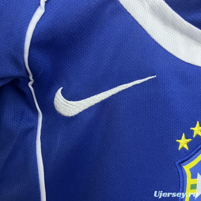 2004 Kids Brazil Away Size 16-28 Jersey
