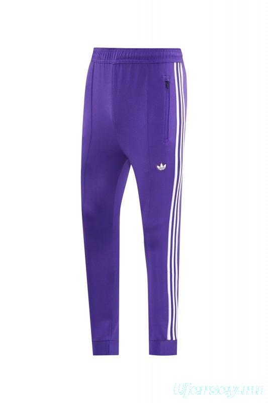 25/26 Real Madrid Purple Full Zipper Jacket +Long Pants