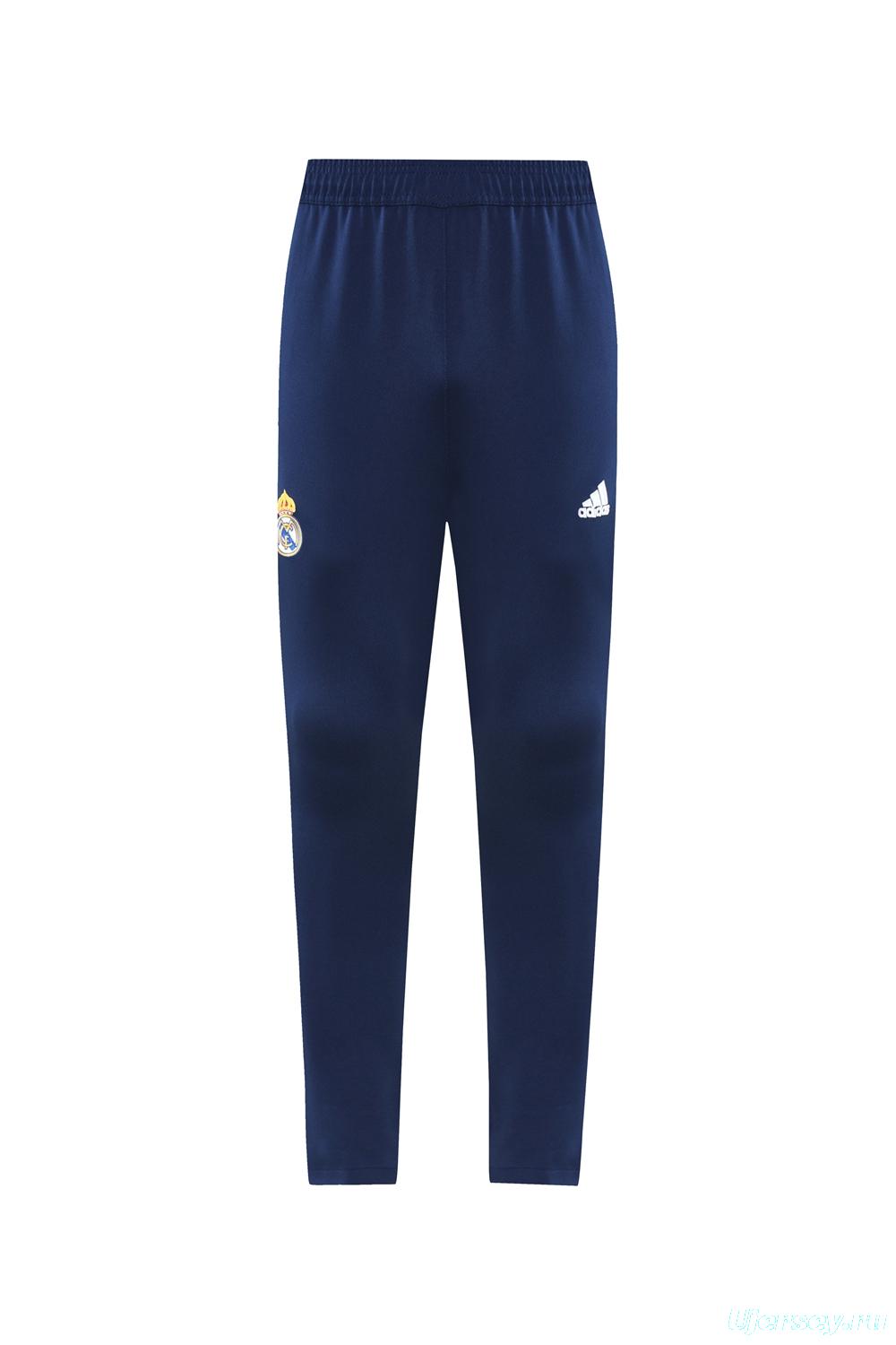 25/26 Real Madrid Navy/White Full Zipper Jacket +Long Pants