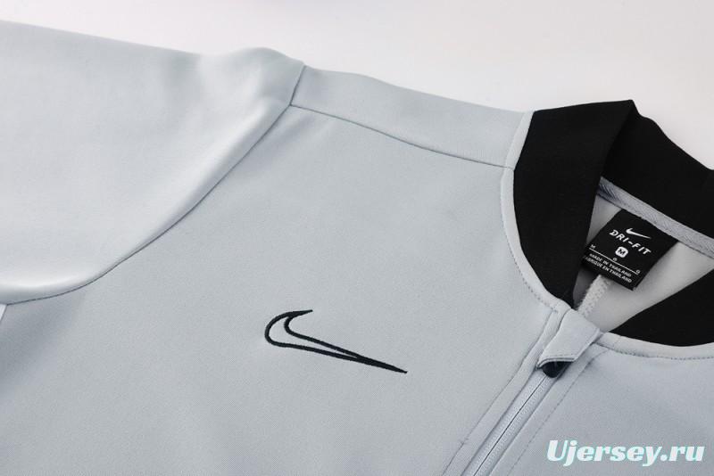 2025 NIKE Grey Full Zipper Jacket + Long Pants