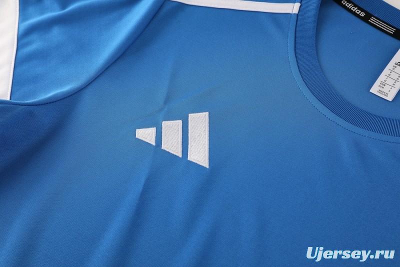 2025 Adidas Blue Short Sleeve Jersey+Shorts