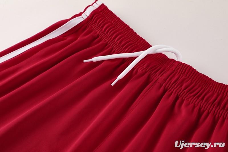 2025 Adidas Red Short Sleeve Jersey+Shorts