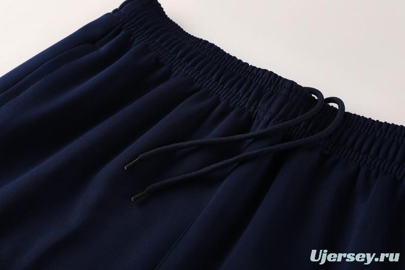 2025 Nike Blue Full Hoodie Zipper Jacket +Long Pants