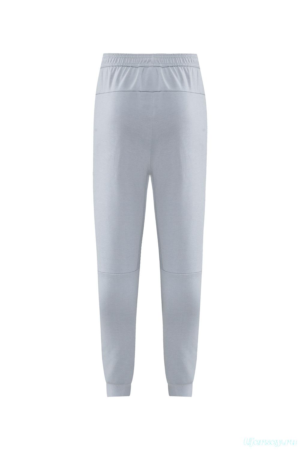 25/26 Barcelona Grey Full Zipper Hoodie Jacket +Long Pants