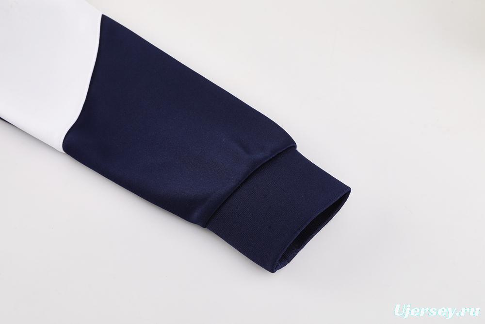 2025 NIKE Light Blue/Navy Full Zipper Jacket +Long Pants