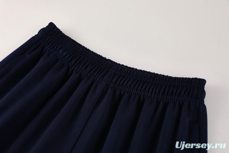 2025 Nike White/Navy Full Hoodie Zipper Jacket +Long Pants